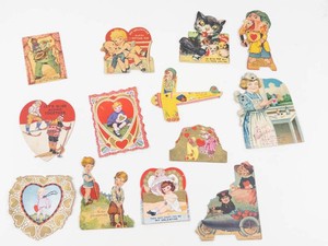 Vintage Die-Cut Valentine Card Assortment
