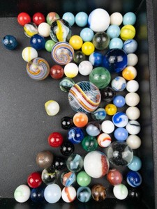 Vintage Glass Marbles Assortment