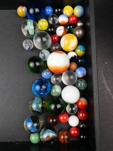 Vintage Glass Marbles Mixed Lot