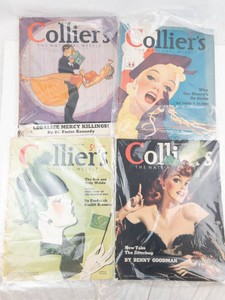 Vintage Colliers Weekly Magazine Lot of 4