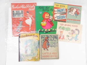 Vintage Red Riding Hood Storybook & Coloring Book Mixed Lot (6)