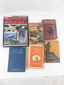 Vintage Mixed Book Lot of 6 Classic, Western & War Titles