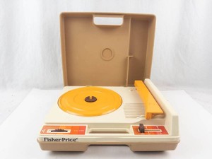 Vintage Fisher-Price Toy Record Player Turntable