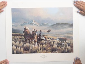 Vintage Rick Kelley West 1986 Farm Conservation Print