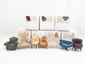 Take a Seat by Raine Miniature Collectible Chairs (Lot of 8)