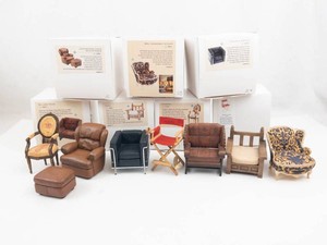 Take a Seat by Raine Miniature Collectible Chairs (Lot of 8)