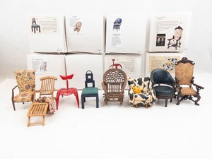 Take a Seat by Raine Miniature Collectible Chairs (Lot of 9)
