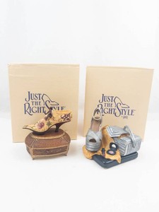 Just the Right Style Shoe Music Boxes (Lot of 2)