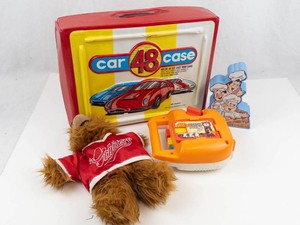 Vintage Tomy Bring Along a Song, ALF Plush, Cinnamon Toast Crunch Bank & Tara Toy Case Mixed Lot