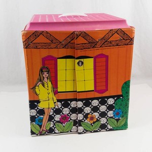 Vintage 1968 Mattel Barbie Family House Vinyl Fold-Out Case