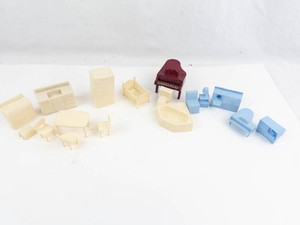 Vintage Plastic Dollhouse Furniture Mixed Lot