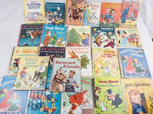 Vintage Childrens Storybook Lot of 23 Little Golden Books & Storybooks