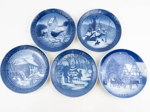 Royal Copenhagen Christmas Plates  (Lot of 5)