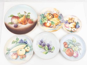 Decorative Fruit Porcelain Plates (Lot of 6)