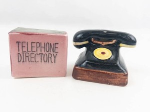 Vintage Telephone & Directory Salt and Pepper Shakers (Lot of 2)