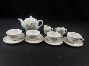 Miniature Porcelain Floral Tea Set (Lot of 7)