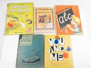 Vintage Childrens Book Mixed Lot Winnie-the-Pooh, Miss Suzy & Charlotte Steiner ABC