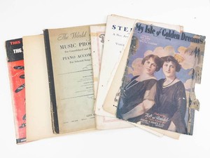 Vintage Sheet Music Song Folios Mixed Lot