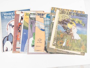 Vintage Assorted Sheet Music