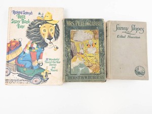 Vintage Childrens Book Trio - Richard Scarry, Mrs. Peter Rabbit & Sunny Slopes