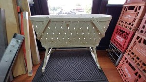 Woven Basket Baby Bassinet and Mattress