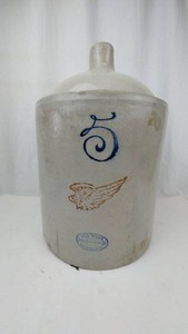 Red Wing Union Stoneware Co. #3 Stoneware Crock With Lid