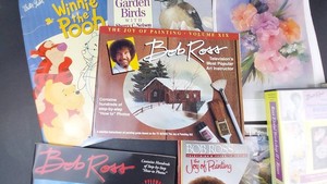 Bob Ross, Flower Painting & Portrait Art Books Mixed Lot