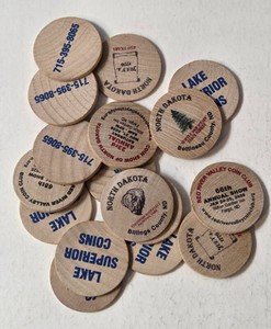 Bag of Wooden Tokens