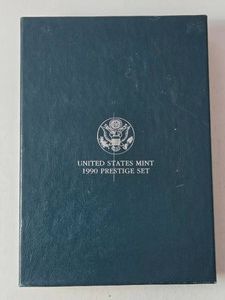 US Eisehhower Centennial Coin 1990 Prestige Set from Philadelphia Mint in Velvet Case - COA.  Set includes Eisehower Silver Dollar , Kennedy Half Dollar, Washington Quarter, Roosevelt Dime, Jefferson Nickel, Lincoln Cent