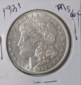 1921 Morgan Silver Dollar -MS64