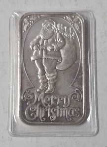 Merry Christmas 1 Oz. Fine Silver Bar - Sealed