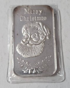 Merry Christmas 1 Oz. Fine Silver Bar - Sealed
