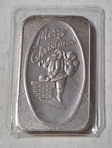 Merry Christmas 1 Oz. Fine Silver Bar - Sealed