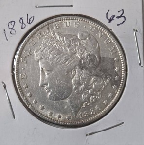 1886 Morgan Silver Dollar - MS63