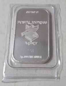 1 Troy Oz. Fine Silver Bar From the Postal Express Mint - Sealed