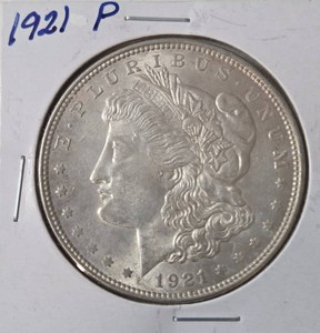 1921-P Morgan Silver Dollar  - MS64