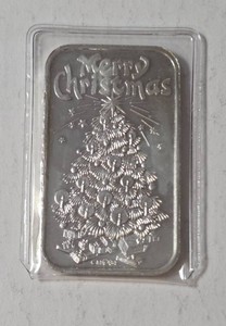 Merry Christmas 1 Oz. Fine Silver Bar - Sealed
