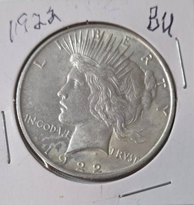 1922 Silver Peace Dollar - BU