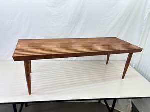 Mid Century Modern Slat BenchCoffee Table