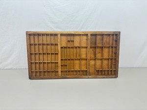 Antique Wood Printers Drawer