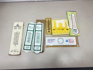 Lot of Vintage Advertising Redline Thermometers