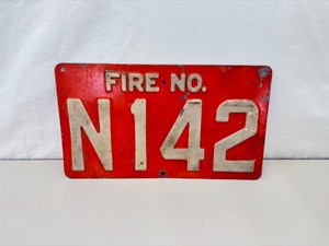 Vintage Thick Metal 14 Fire Plate