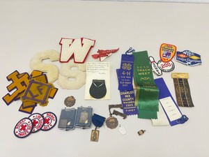 Lot of Vintage Awards, Metals, and Patches