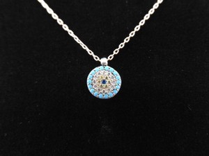 .925 Sterling Silver Evil Eye Protection Pendant Necklace