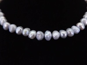 .925 Sterling Silver Clasp Genuine Cornflower Blue&nbspPearl Necklace