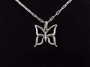 .925 Sterling Silver Butterfly Pendant Necklace