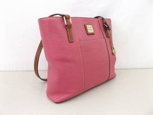 Dooney &amp Bourke Pink Pebble Grain Leather Lexington Tote