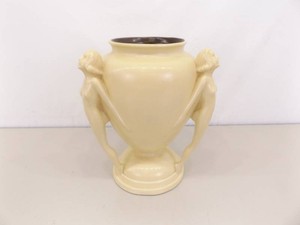 HYPER RARE Vintage Red Wing Rumrill Figural Vase