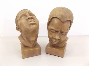 1961 Esco Products RARE Brower Yearning For Freedom Bust Sculpture Set