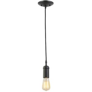 (12) 1-Light Vintage Edison Matte Black Mini Pendant